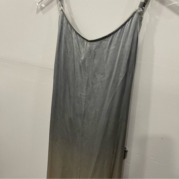 Tina Jo Strappy Wrap Dress in Steel Ombre Tie-Front Medium - Picture 8 of 10